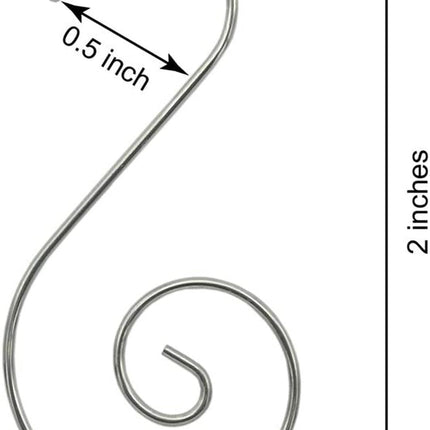 Christmas Ornaments Hooks Christmas Tree Hanger Great for Christmastree Decoration - 120 / Silver
