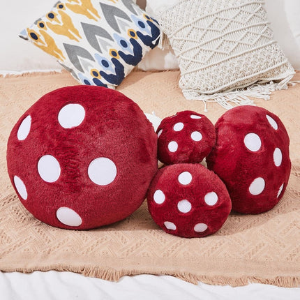 Mushroom Plush Cute Mushroom Plushie Stuffed Animals Pillows Home Decor Kids Gift Red Mushroom Pillows Plush 10.2 Inches