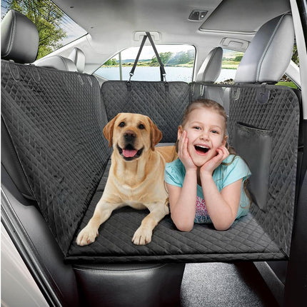 Dog Car Seat Cover, Dog Hammock for Car Backseat, Non Inflatable Seat Cover for Back Seat,Hard Bottom Back Seat Protector for Cars,Trucs & Suvs