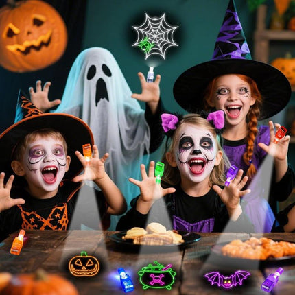 Halloween Party Favors for Kids, 36Finger Lights Halloween Goodie Bag Stuffers Pinata Fillers Prizes Glow in the Dark Hallo Ween Toys Bulk Treats Non Candy Classroom Favors Kids Trick or Treat Gift