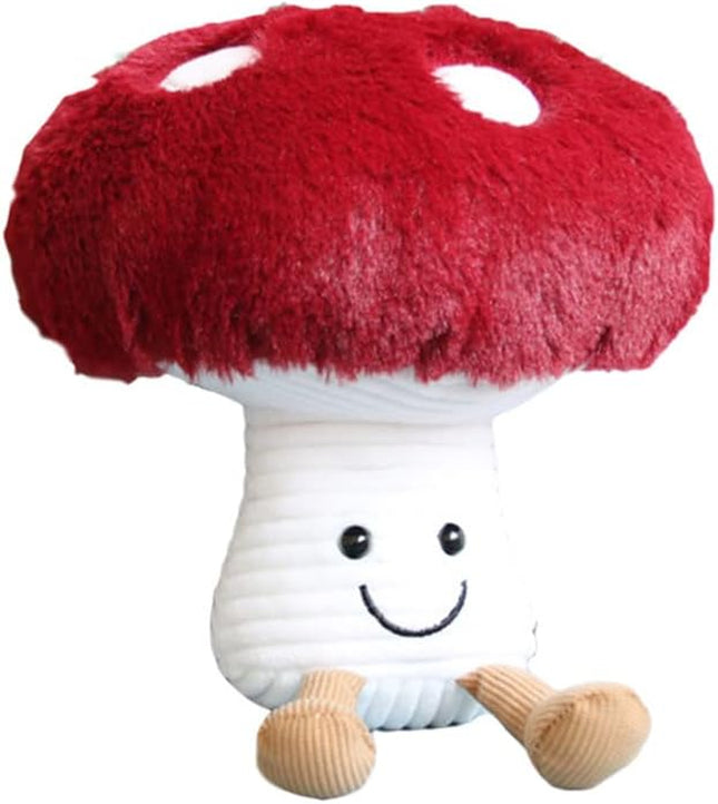 Mushroom Plush Cute Mushroom Plushie Stuffed Animals Pillows Home Decor Kids Gift Red Mushroom Pillows Plush 10.2 Inches