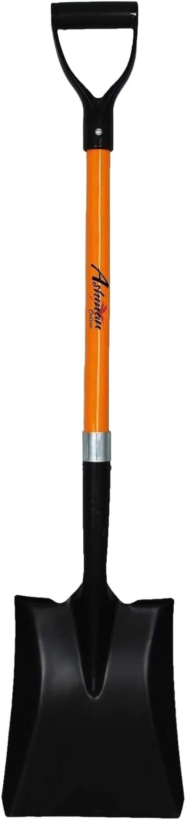 Ashman Heavy-Duty Transfer Shovel (1-Pack) with 41-Inch Long Durable Handle and Blade- Ideal for Construction, Landscaping, Gardening, and Snow Removal- Durable, Rust-Resistant, and Multipurpose Scoop